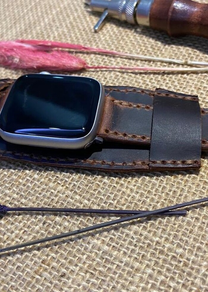 APPLE WATCH DERİ SAAT KORDONU ( Bund) - Görsel 3