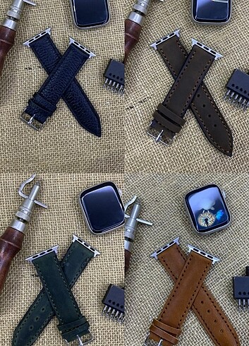 APPLE WATCH DERİ SAAT KORDONU  - Görsel 2
