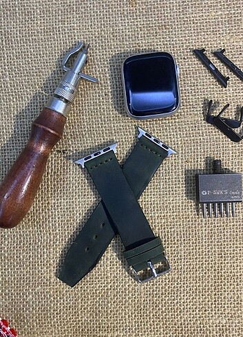 APPLE WATCH DERİ SAAT KORDONU  - Görsel 7