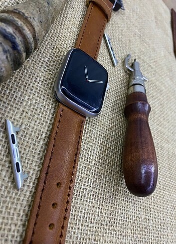 APPLE WATCH DERİ SAAT KORDONU  - Görsel 4