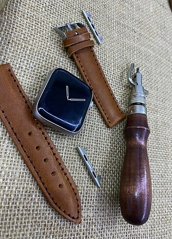 APPLE WATCH DERİ SAAT KORDONU  - Görsel 5