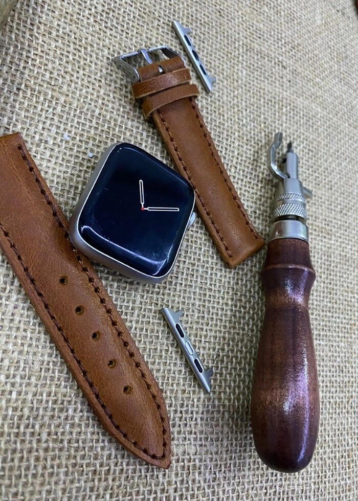 APPLE WATCH DERİ SAAT KORDONU  - Görsel 5