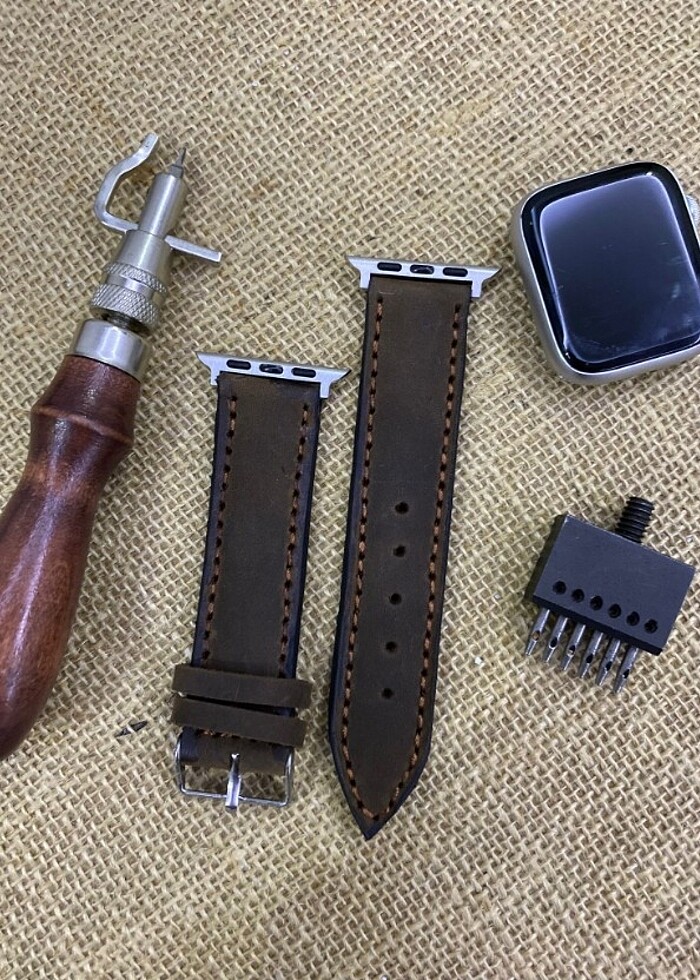 APPLE WATCH DERİ SAAT KORDONU  - Görsel 2