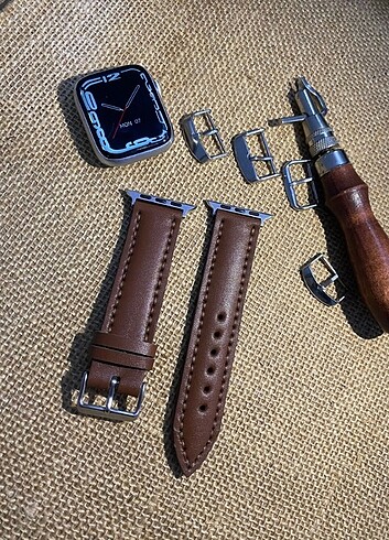 APPLE WATCH DERİ SAAT KORDONU  - Görsel 2