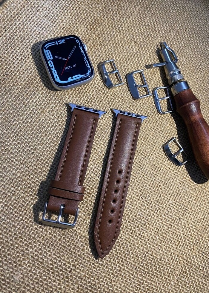 APPLE WATCH DERİ SAAT KORDONU  - Görsel 2