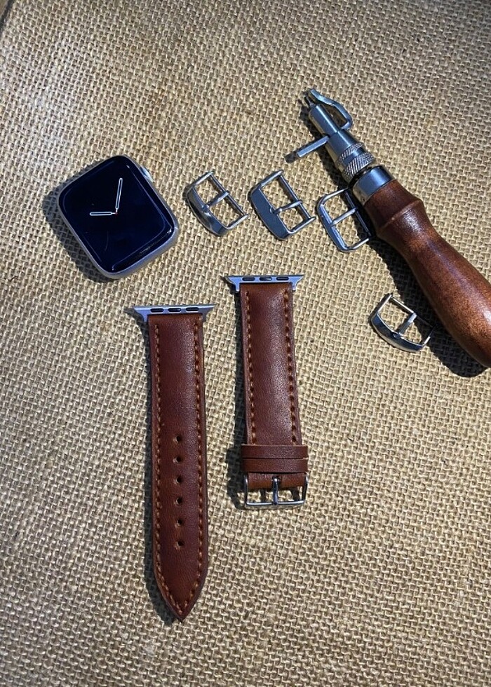 APPLE WATCH DERİ SAAT KORDONU  - Görsel 2