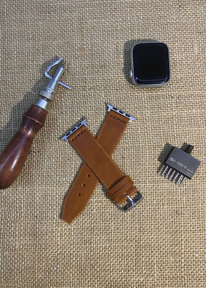 APPLE WATCH DERİ SAAT KORDONU  - Görsel 2