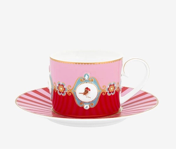 Pip Studio Love Birds Kırmızı Çay Fincanı