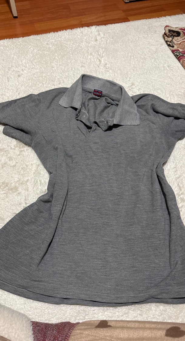 Gri Keten Erkek Polo Tişört - Görsel 2