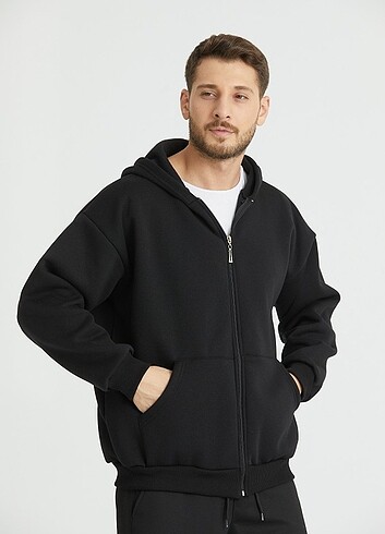 Unisex siyah sweat