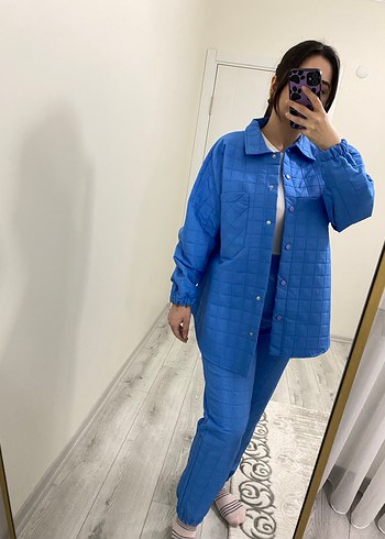 Mavi Kadın Denim Midi Takım - Görsel 14