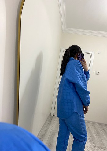 Mavi Kadın Denim Midi Takım - Görsel 8