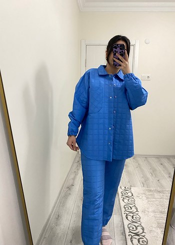 Mavi Kadın Denim Midi Takım - Görsel 6