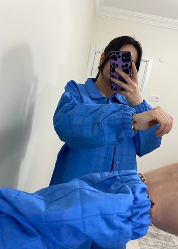 Mavi Kadın Denim Midi Takım - Görsel 12