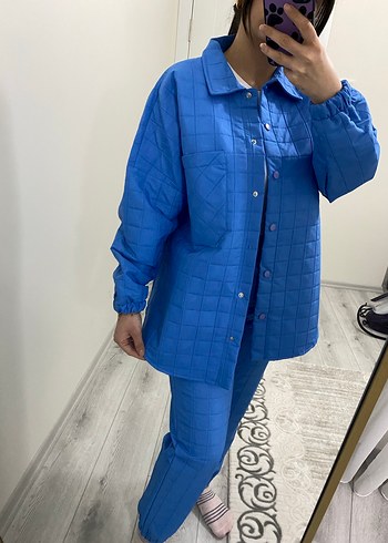 Mavi Kadın Denim Midi Takım - Görsel 13