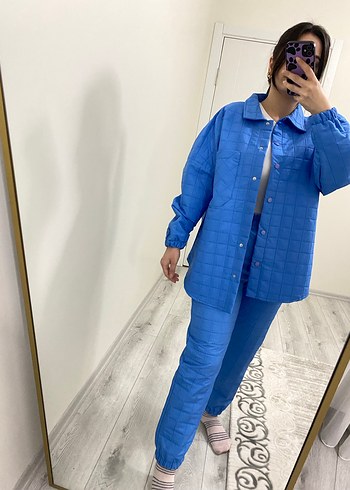 Mavi Kadın Denim Midi Takım - Görsel 7