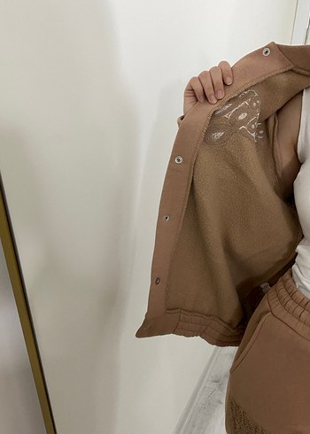 Bej Kadın Street Style Eşofman Takımı - Görsel 4