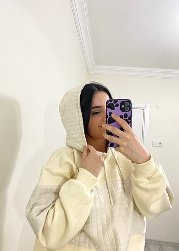 Beyaz Kadın Midi Eşofman Takımı - Görsel 4