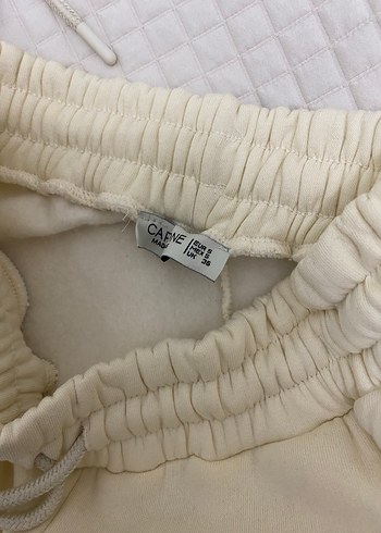 Beyaz Kadın Midi Eşofman Takımı - Görsel 6