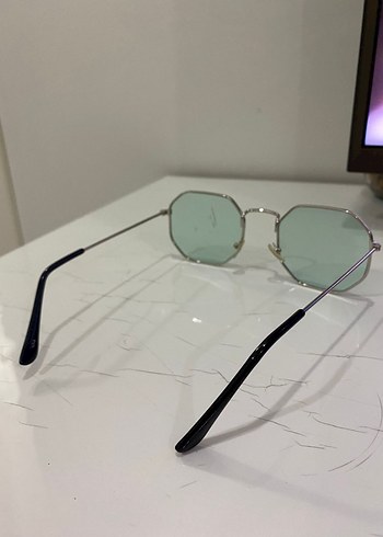 Diğer Pastel Bej Transparan Minimalist Kadın Güneş Gözlüğü