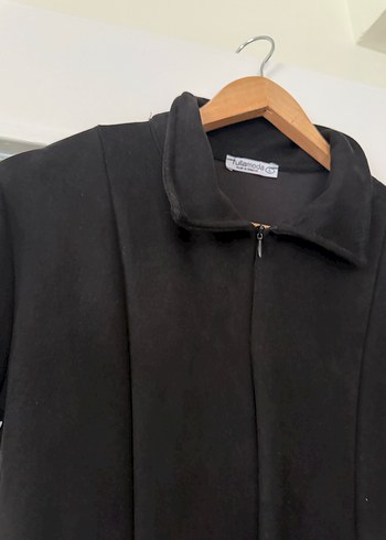 Siyah Kısa Kollu Midi Goth Elbise - Görsel 3