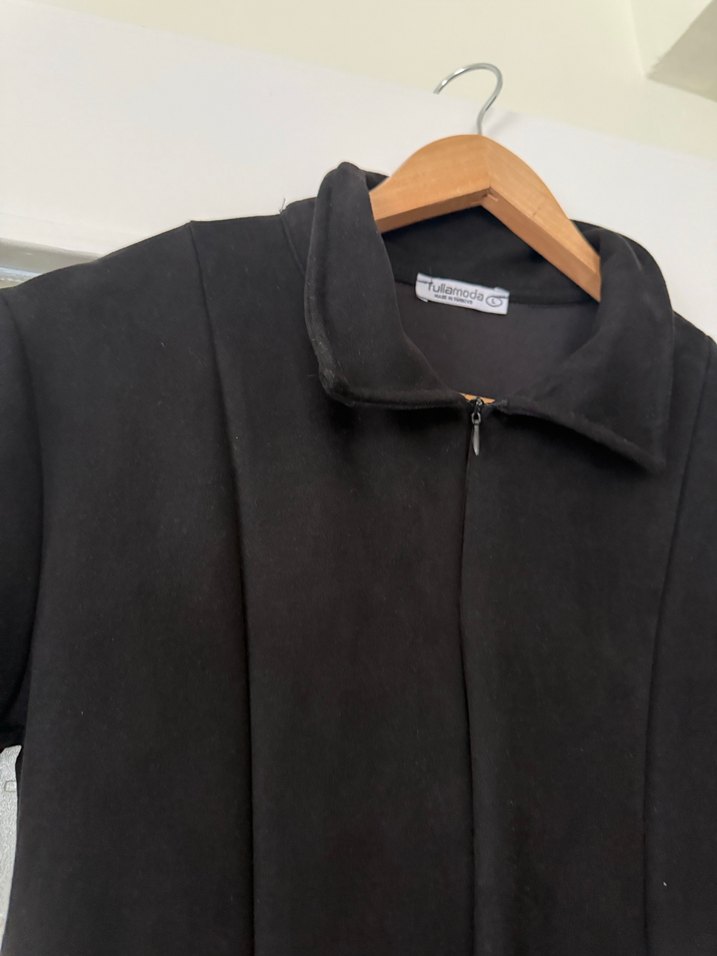 Siyah Kısa Kollu Midi Goth Elbise - Görsel 3