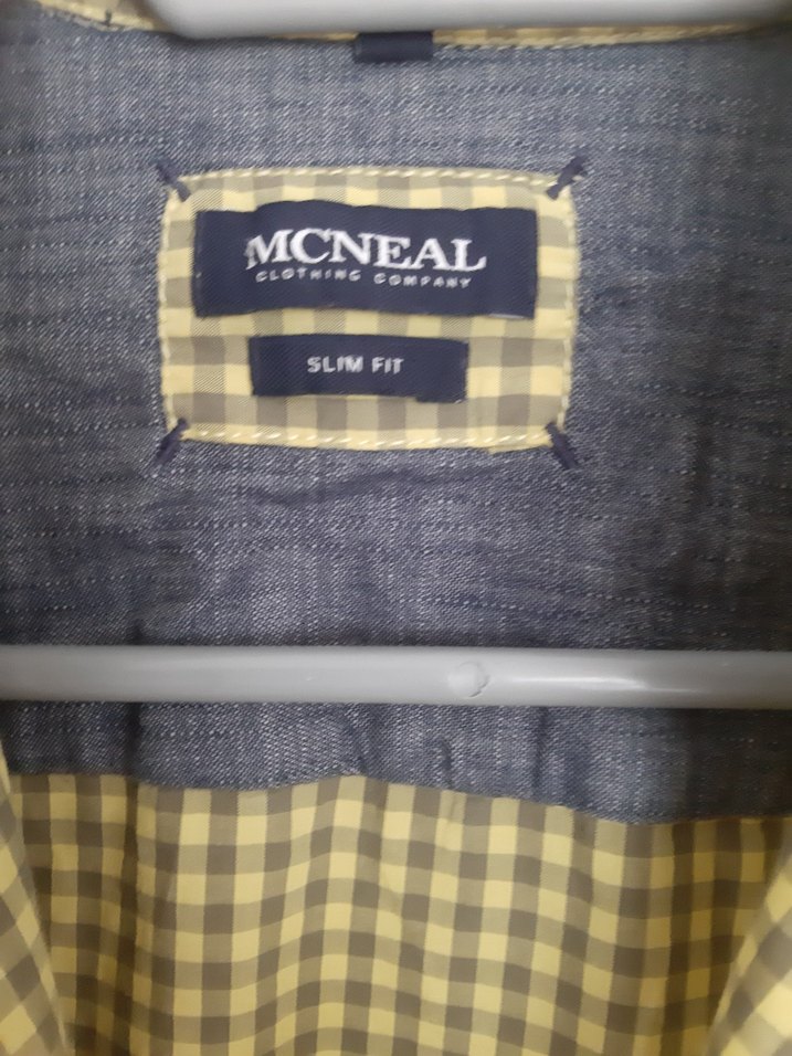 Erkek Sarı Kareli Uzun Kollu Gömlek - Görsel 2