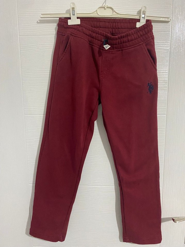 Bordo Erkek Çocuk Rahat Kesim Eşofman Altı - Görsel 3