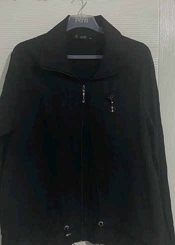 Siyah Uzun Keten Kadın Takım - Görsel 2