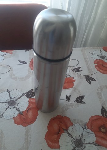 Gri Renkli Çelik Termos Şişe - Görsel 2