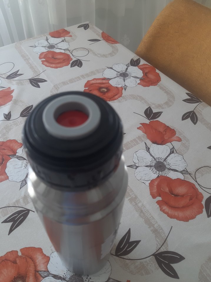 Gri Renkli Çelik Termos Şişe - Görsel 3