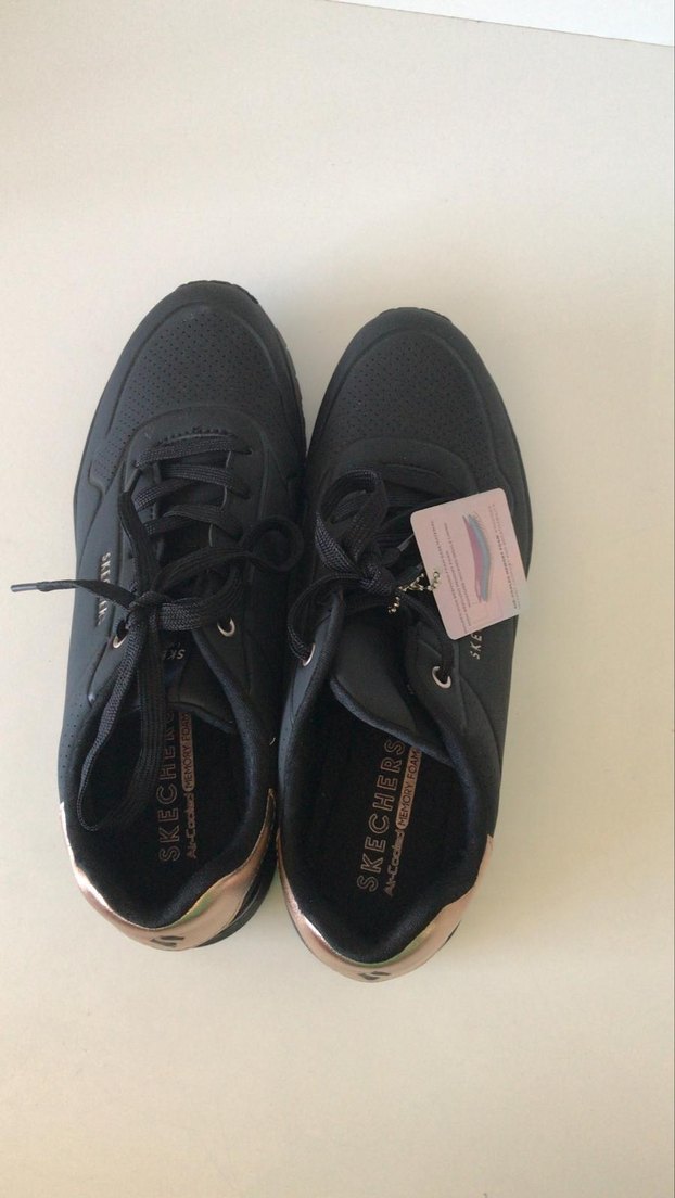 Skechers Kadın Siyah Günlük Spor Ayakkabı - Görsel 2