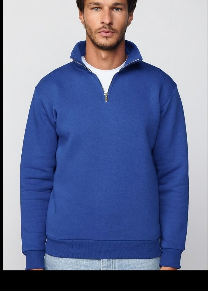 Tudors sax mavi sweatshirt  - Görsel 3