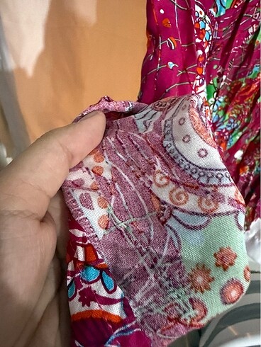 44 Beden çeşitli Renk Çiçek etnik desen elbise