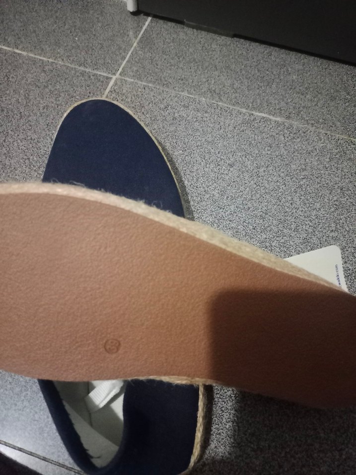 Kadın Lacivert babet keten ayakkabı - Görsel 2