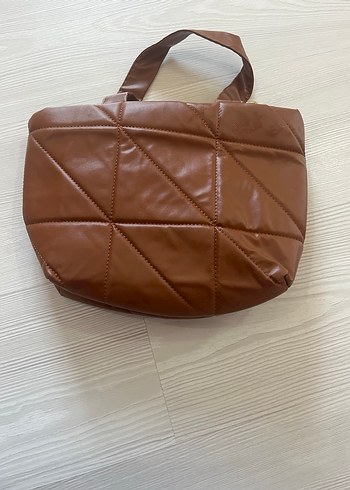 Kahverengi Deri Kadın El Çantası - Görsel 2