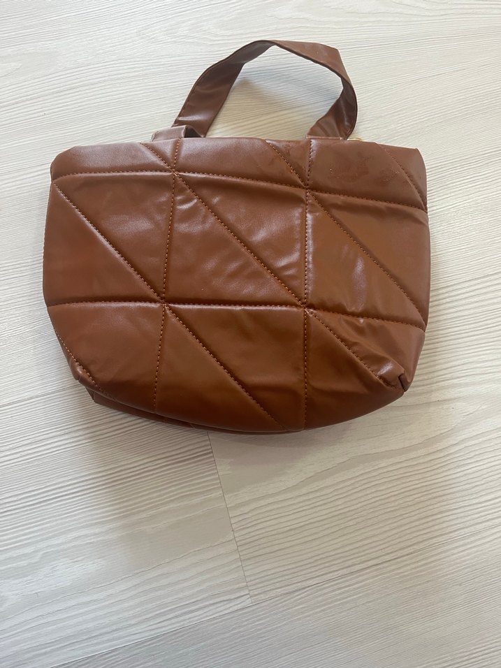 Kahverengi Deri Kadın El Çantası - Görsel 2