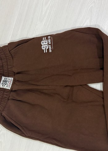 Kahverengi Rahat Kadın Eşofman Altı - Görsel 2