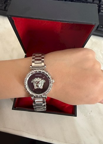 Siyah Versace Kadın Klasik Saat - Görsel 8