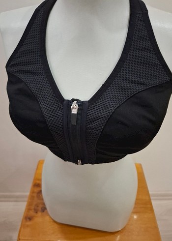 diğer Beden Siyah Goth Spor Sütyeni Fermuarlı Mini
