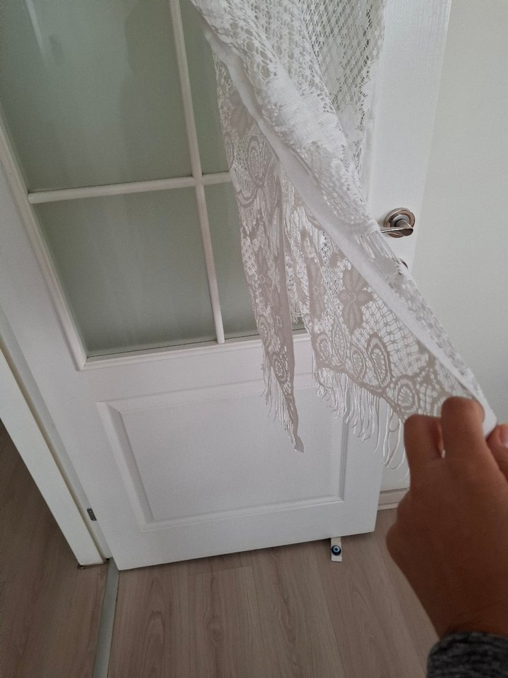 Dantel Detaylı Bohem Uzun Triko pareo - Görsel 2