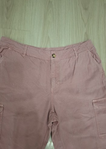 Yessica Bej Kadın Rahat Kesim Kumaş Pantolon