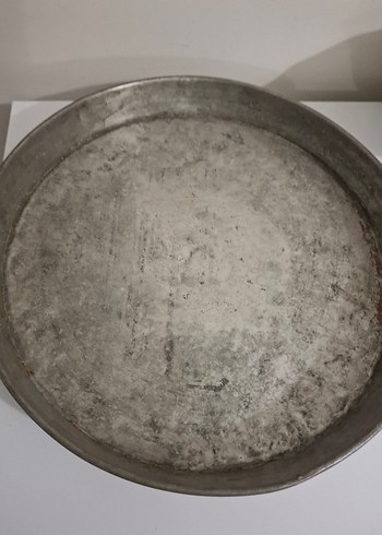 American Vintage Gri bakır Yuvarlak Tepsi