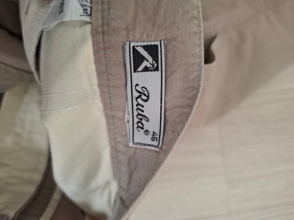 Bej Keten Erkek Mini Şort - Görsel 3