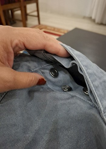 Gri Kadın 
erkek Salaş Mini Denim Şort - Görsel 2