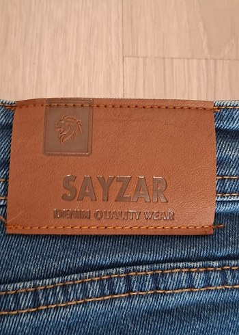 Mavi Rahat Kesim Kot Şort - Görsel 4