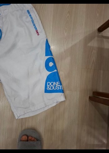 Erkek Beyaz Mini Desenli Şort - Görsel 2