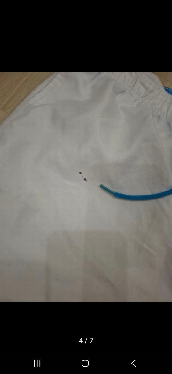 Erkek Beyaz Mini Desenli Şort - Görsel 4