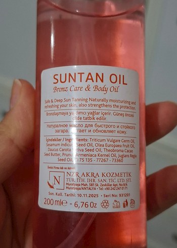 Spa World Bronzing Vücut Yağı - Görsel 2