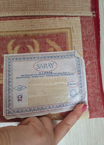 Bordo Kenarlı Açık Renkli Düz Halı yün halı - Görsel 5